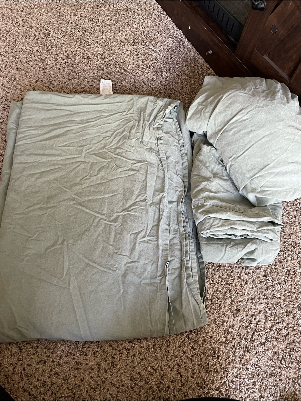 IKEA Sage Green Sheet Set